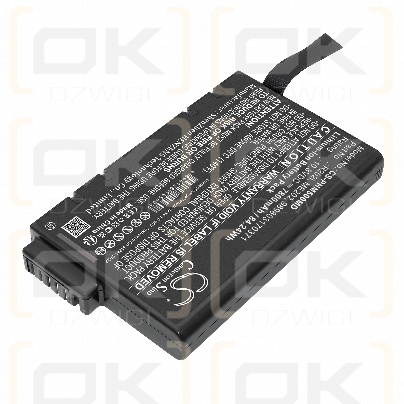 Bateria zamienna do Philips Effica CM100 /  RRC2020 7800 mAh Li-ion 10.8 V (Cameron Sino)