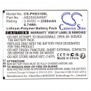 Philips CTS318 / AB2500AWMT 2300 mAh Li-Polymer 3,8 V (Cameron Sino)