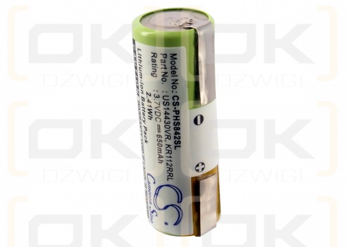 Philips HS8420/23 / US14430VR 650mAh Li-ion 3.7V (Cameron Sino)