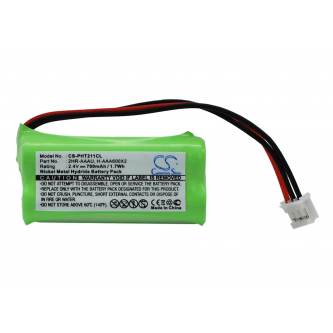 Philips T372/2HR-AAAU 700mAh Ni-MH 2.4V (Cameron Sino)