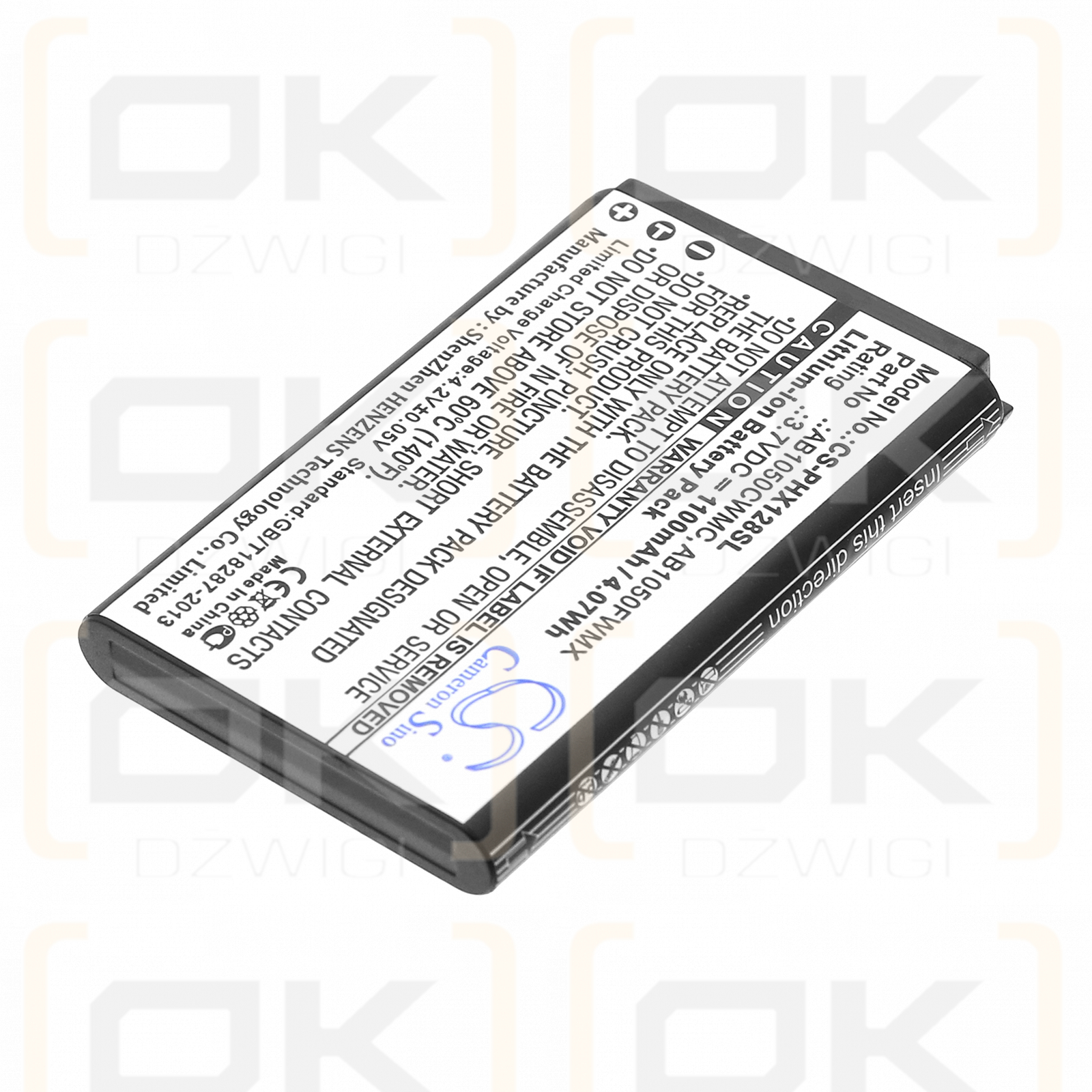 Philips Xenium 128 / AB1050CWMC 1100 mAh Li-Ion 3,7 V (Cameron Sino)
