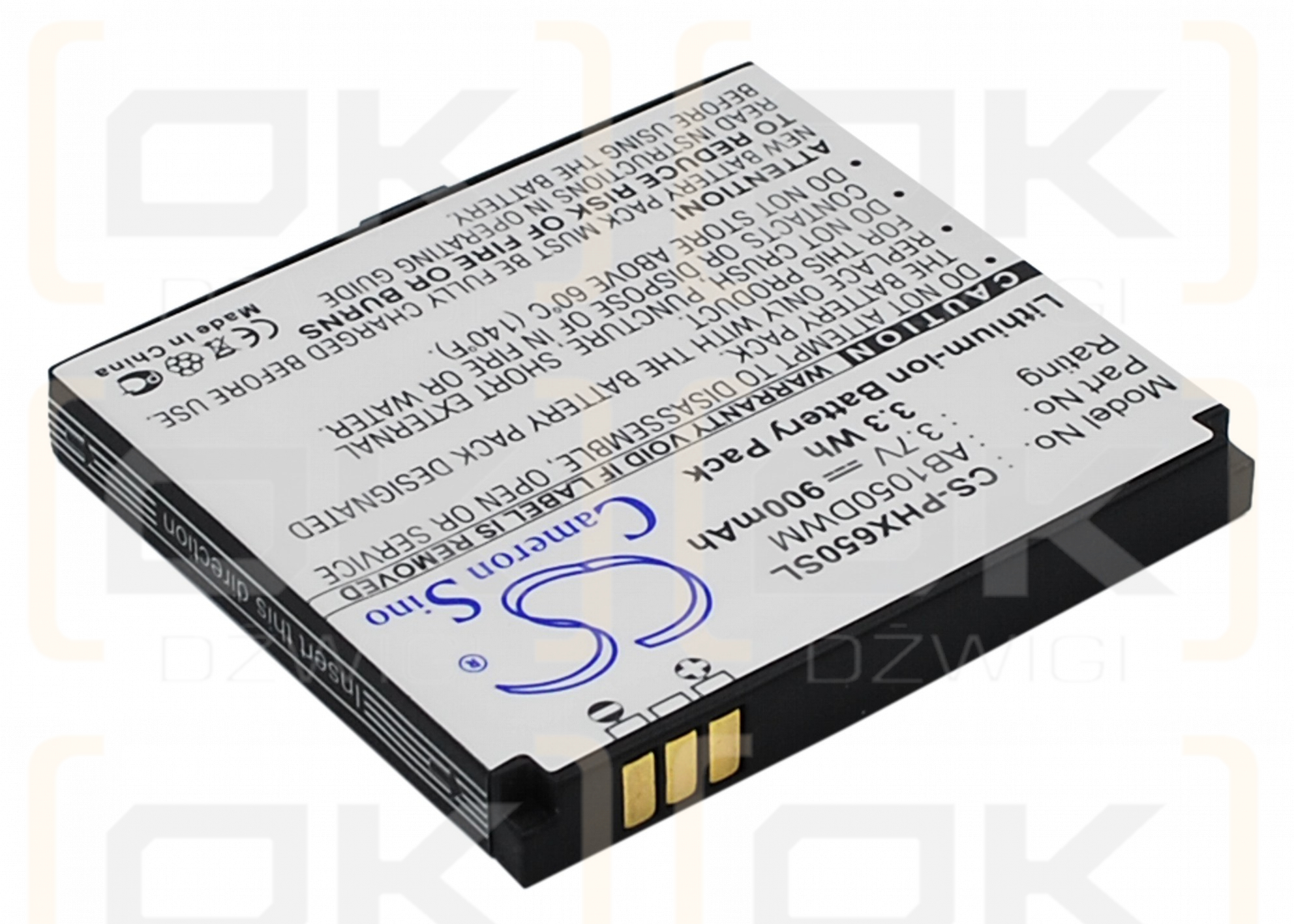 Philips Xenium X712 / AB1050DWM 900 mAh Li-Ion 3,7 V (Cameron Sino)