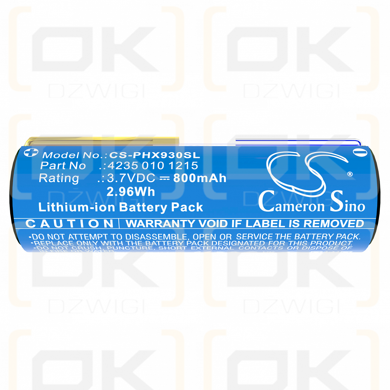 Philips HX9390 / 4235 010 13068 800 mAh Li-Ion 3,7 V (Cameron Sino)