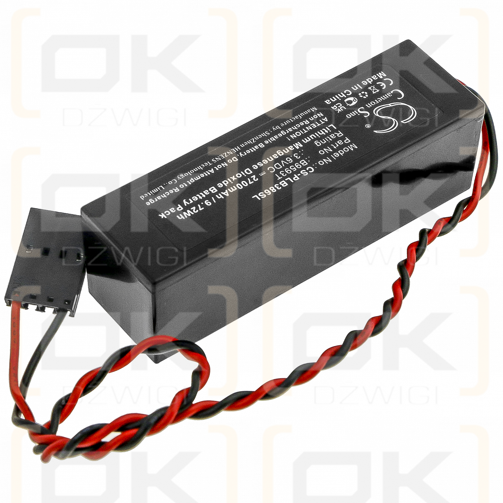 Eternacell B9593T / B9593T 2700 mAh Li-MnO2 3,6 V (Cameron Sino)