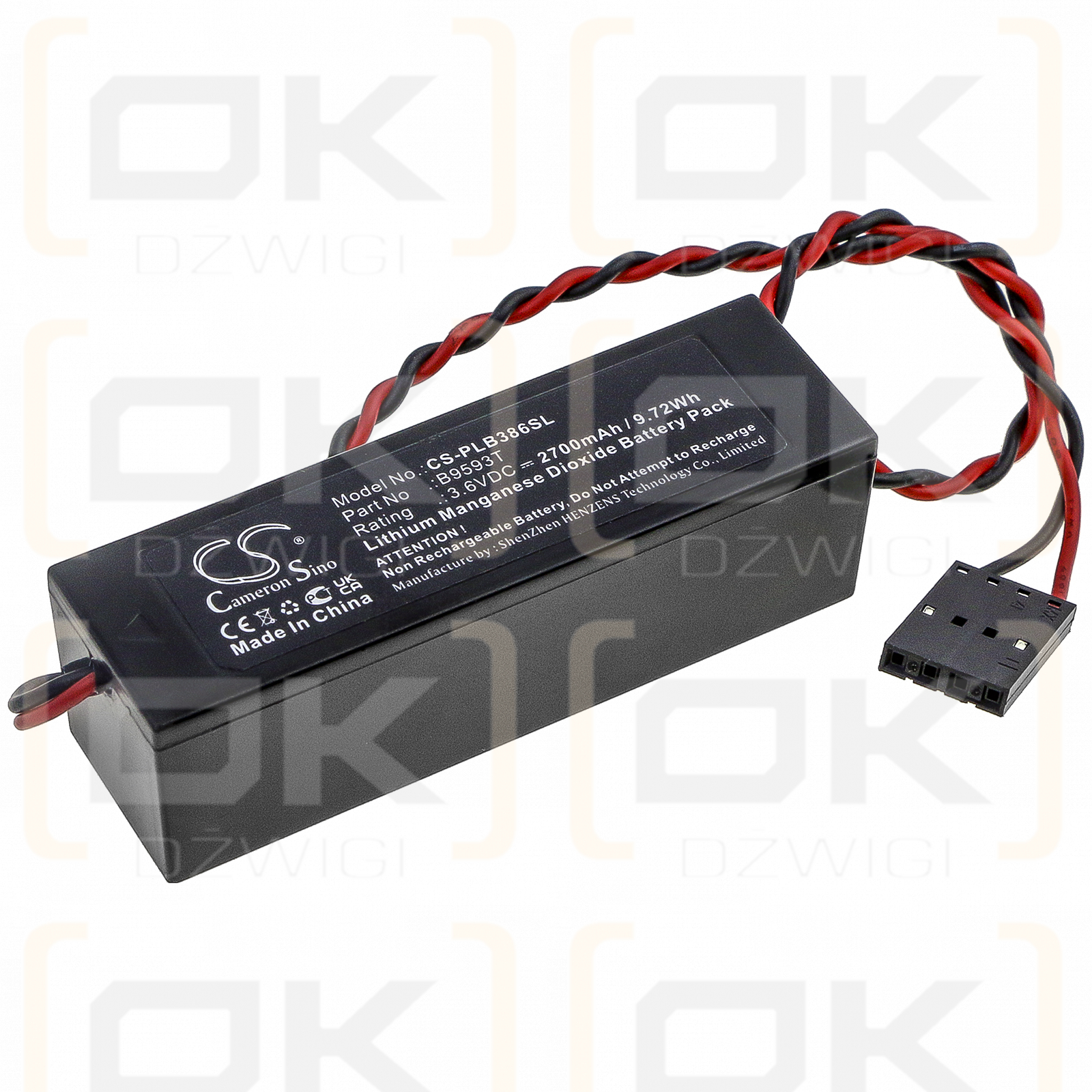 Eternacell B9593T / B9593T 2700 mAh Li-MnO2 3,6 V (Cameron Sino)