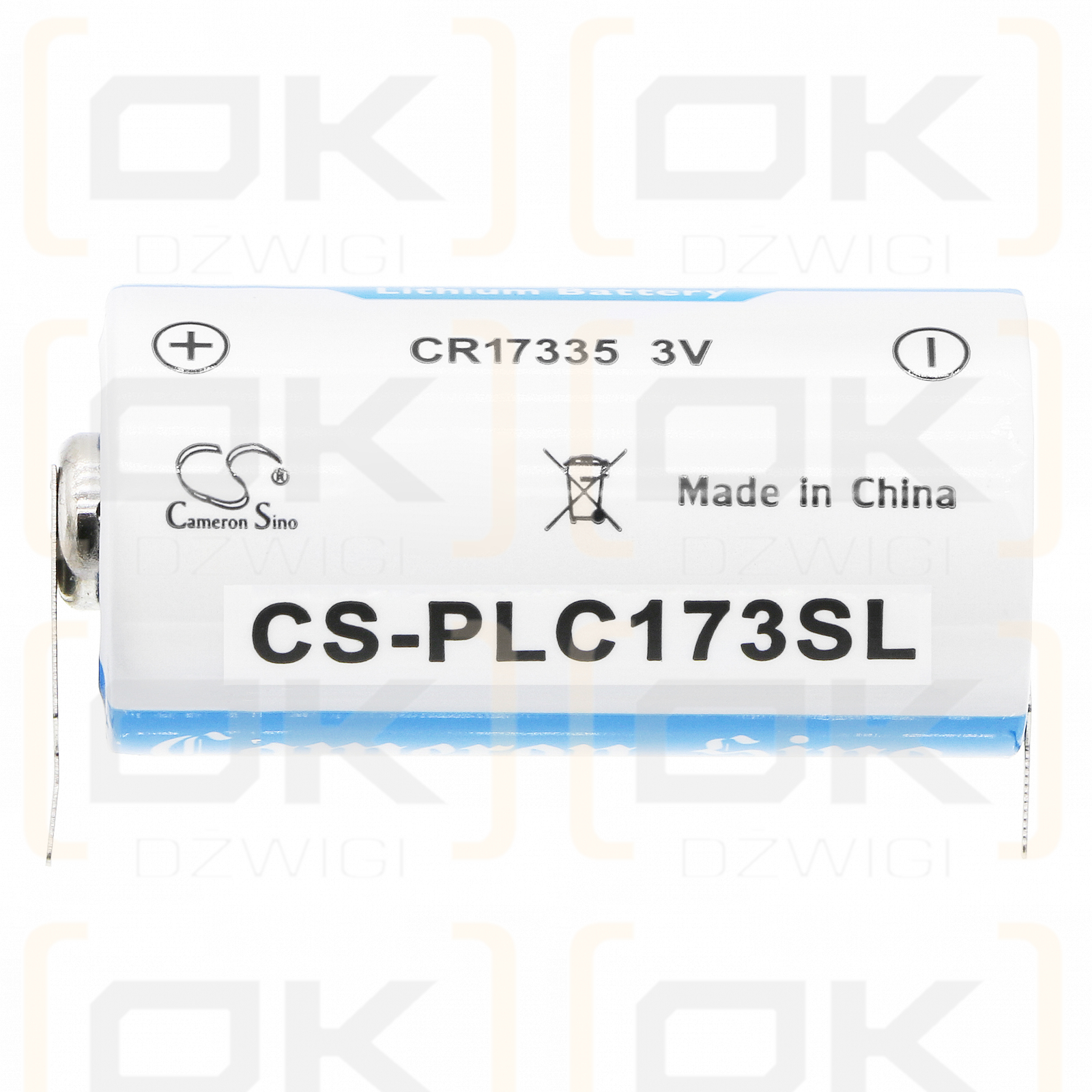 Panasonic BR-2/3AG with Weld Leg / BR-2/3AG 1450mAh Li-MnO2 3.0V (Cameron Sino)