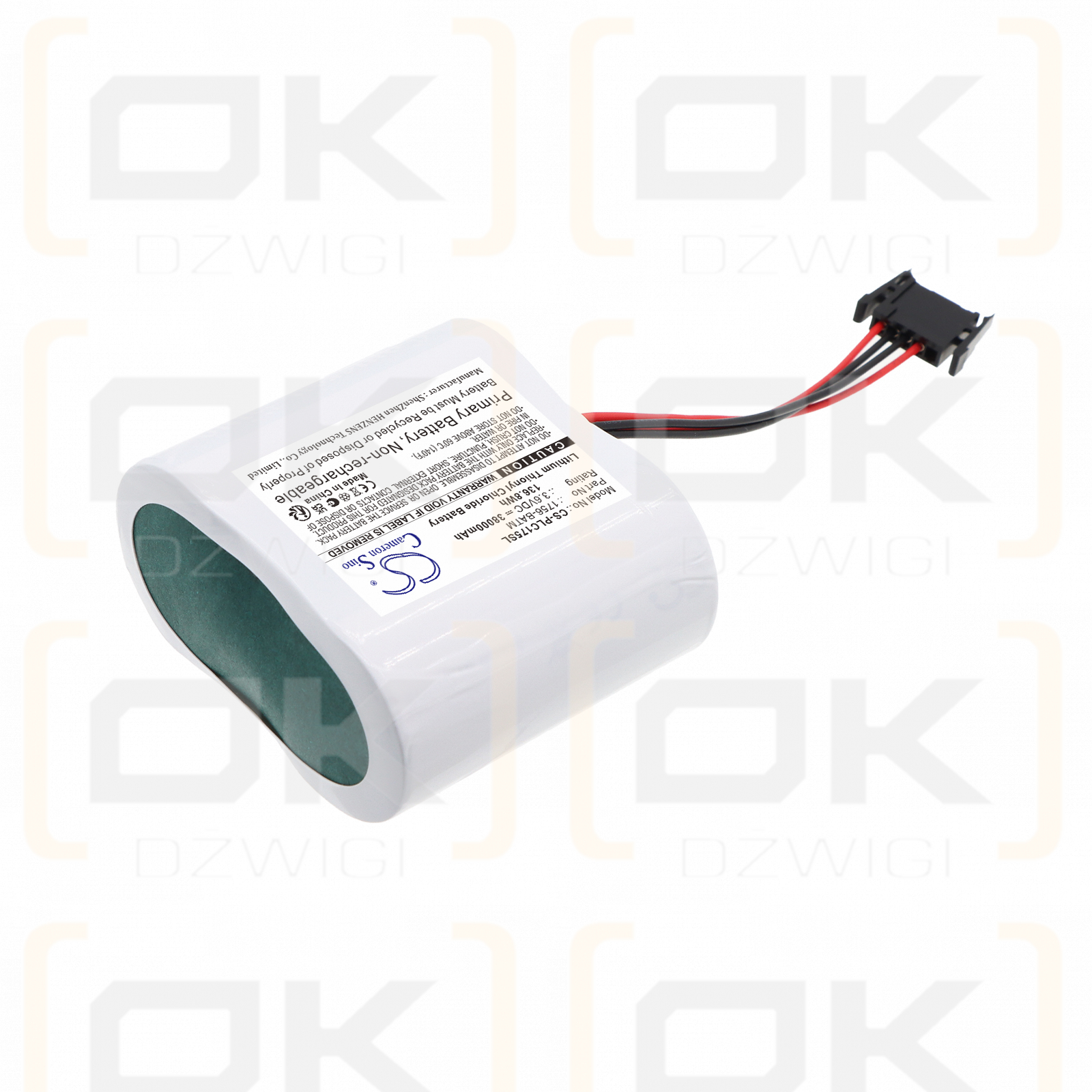 Replacement Battery for Allen Bradley 1756-BATM / 1756-BATM 38000 mAh Li-SOCl2 3.6 V (Cameron Sino)