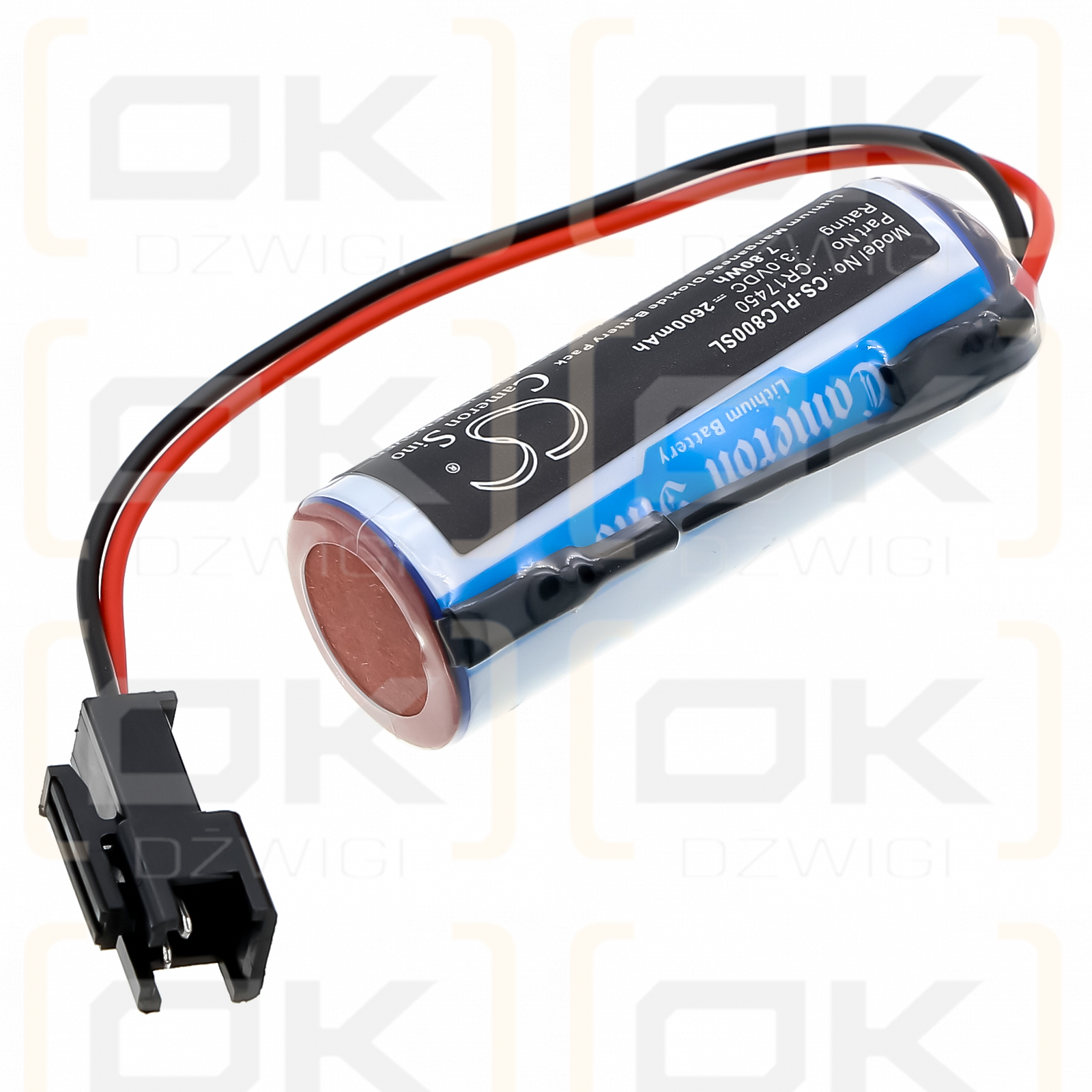 Sanyo CR8.LHC / CR17450 2600mAh Li-MnO2 3.0V (Cameron Sino)