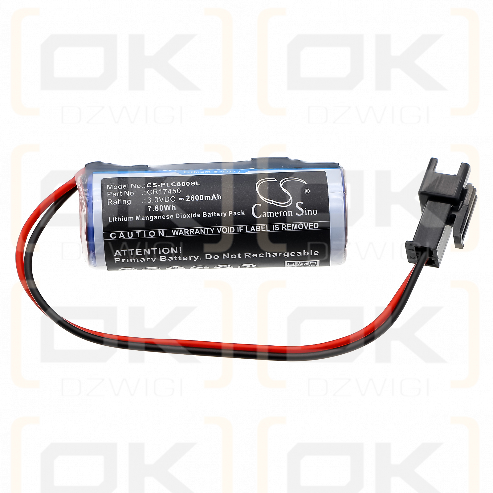 Sanyo CR8.LHC / CR17450 2600mAh Li-MnO2 3.0V (Cameron Sino)