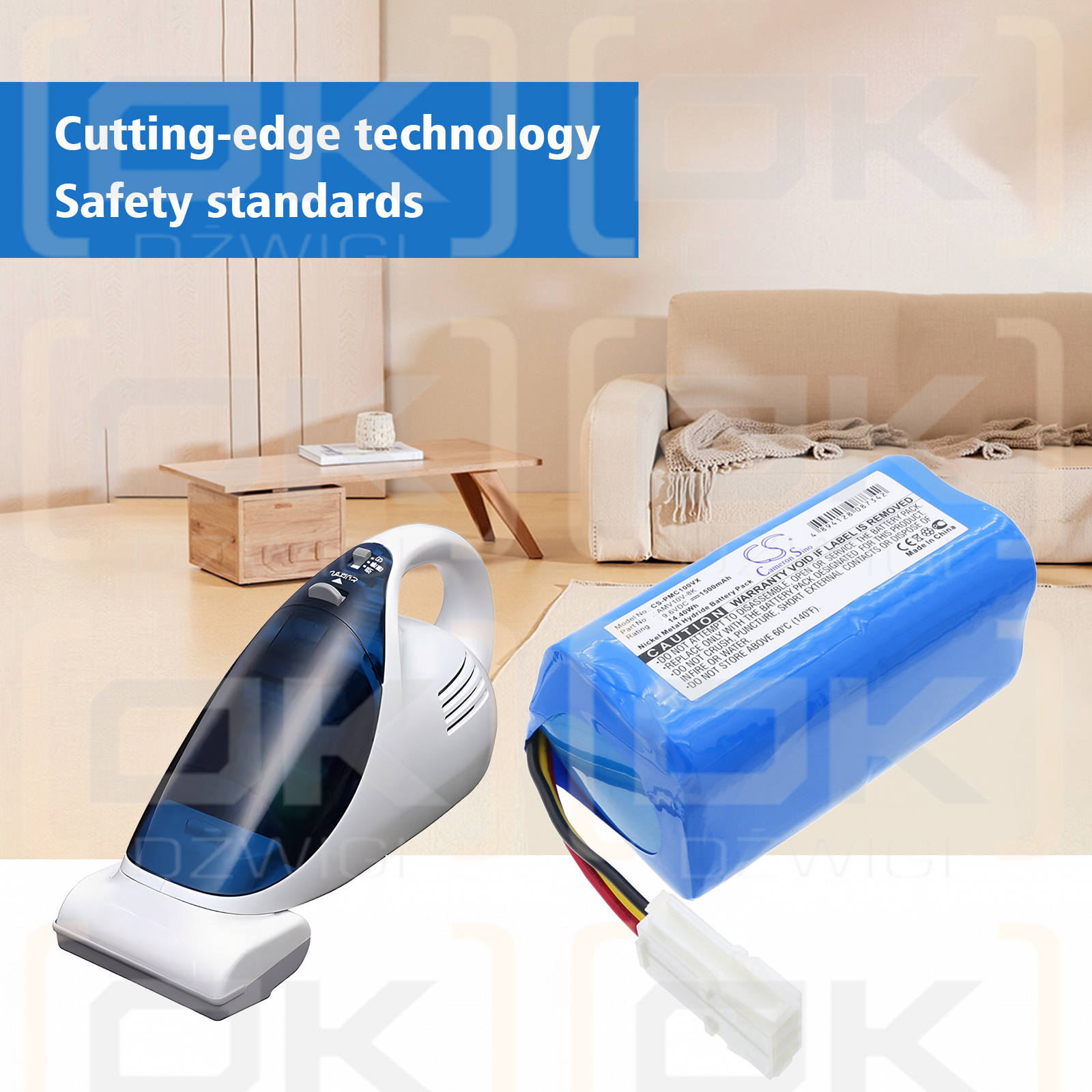 Panasonic MC-B20JP / AMV10V-8K 1500 mAh Ni-MH 9.6 V (Cameron Sino)