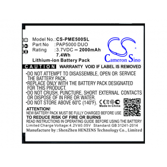 Prestigio 5000 Duo / PAP5000 DUO 2000 mAh Li-Ion 3,7 V (Cameron Sino)