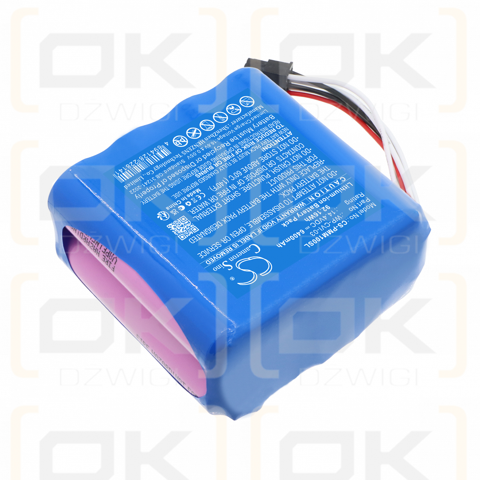 Bateria zamienna do Particle Measuring Systems Minicapt 100 / WP-CVI-03 6400 mAh Li-ion 14.4 V (Cameron Sino)