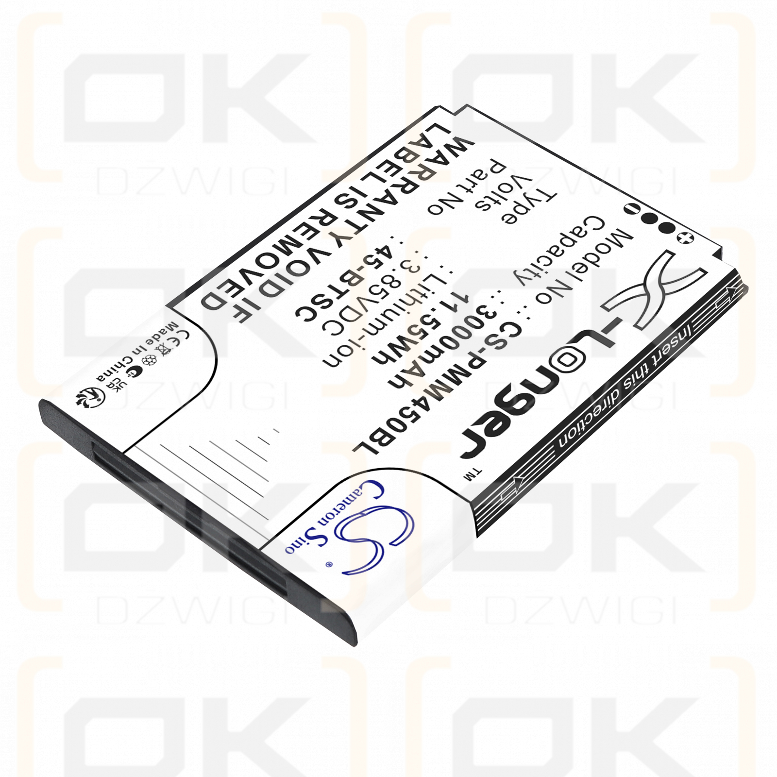 Point Mobile PM45/45-BTSC 3000 mAh Li-ion 3,85 V (Cameron Sino)