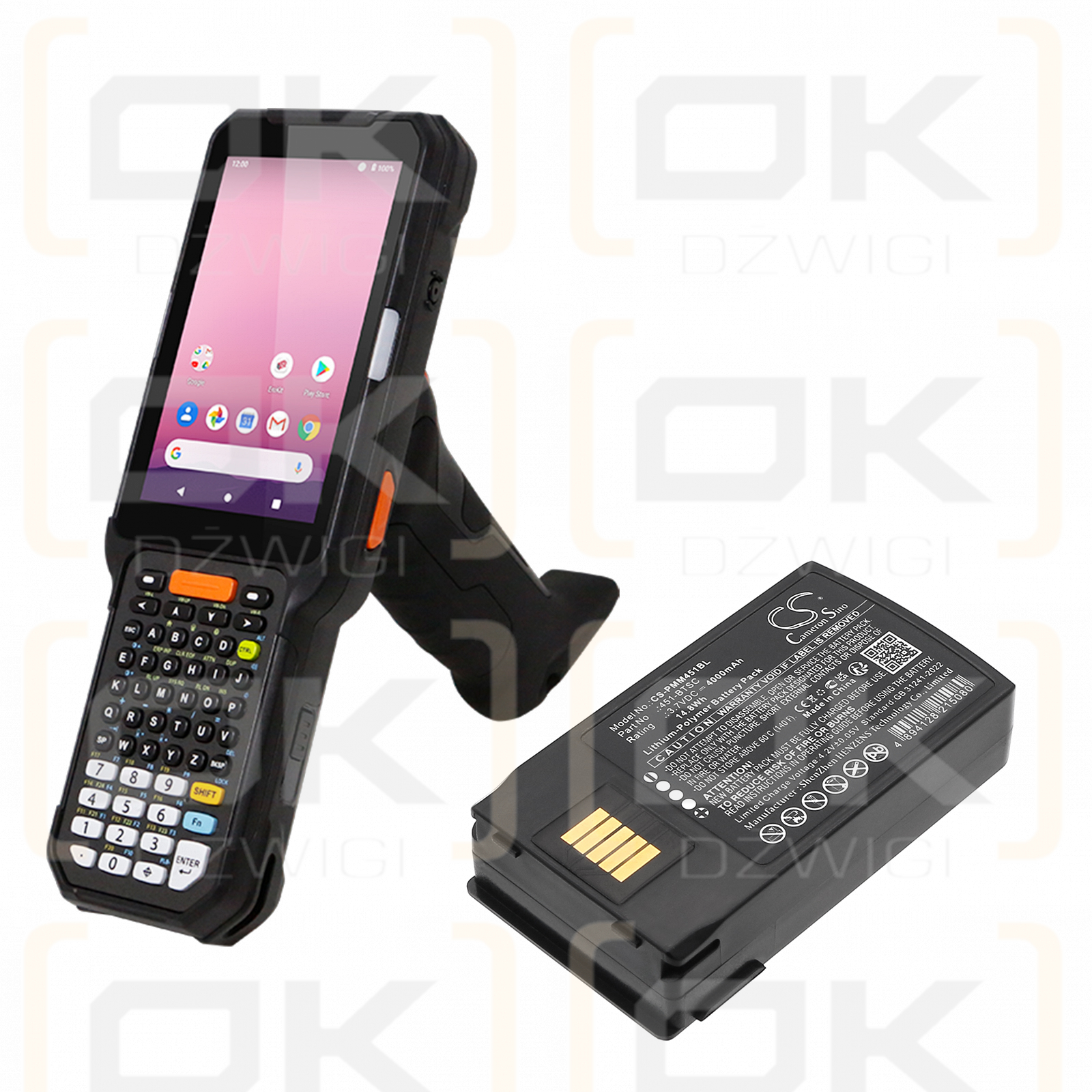 Point Mobile PM451 / 451-BTSC 4000mAh Li-Polymer 3.7V (Cameron Sino)