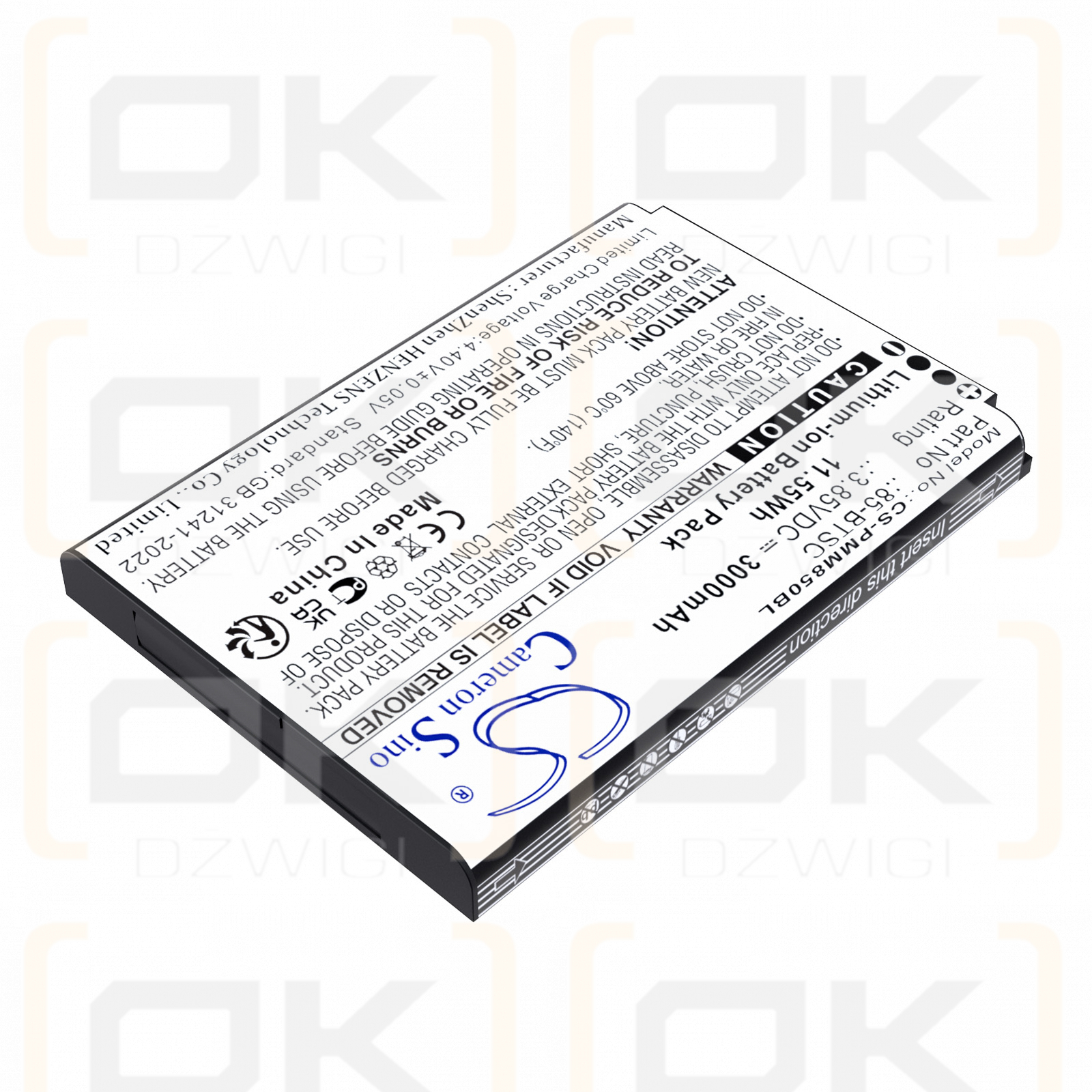 Point Mobile PM90/85-BTSC 3000 mAh Li-Ionen 3,85 V (Cameron Sino)