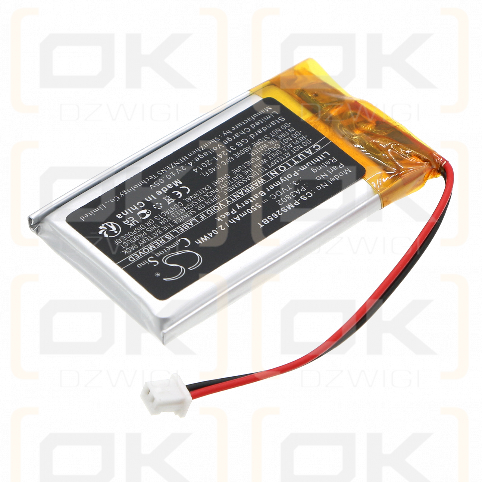 Paradox PCS265LTE / PA3802 550mAh Li-Polímero 3.7V (Cameron Sino)