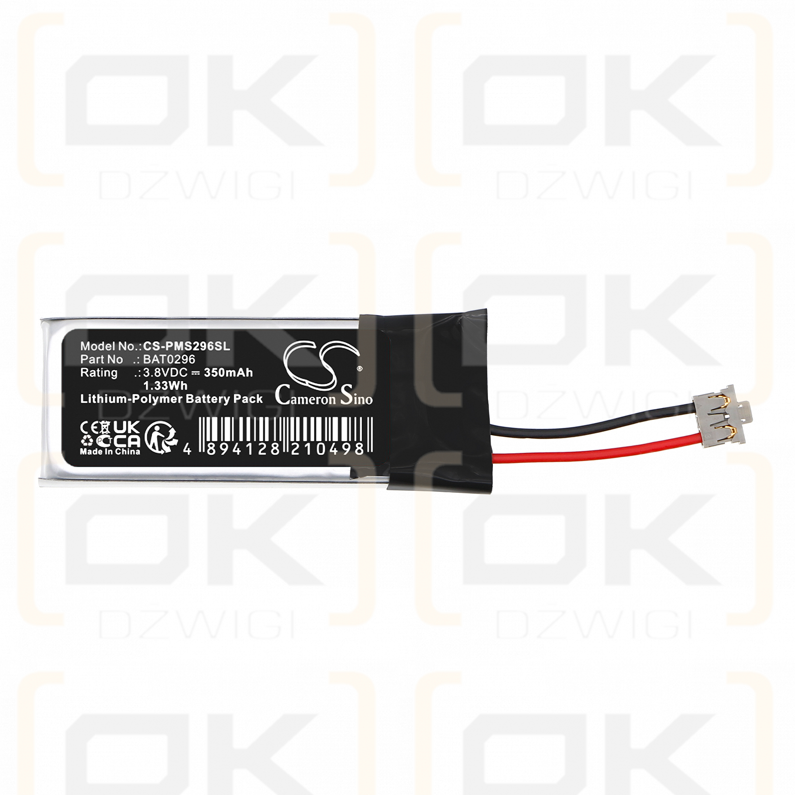 Philip Morris iQos / BAT0296 350mAh Li-Polymer 3.8V (Cameron Sino)