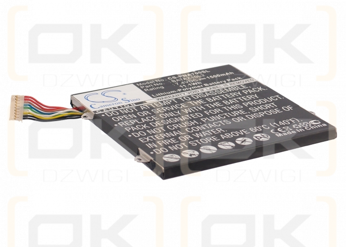 Panasonic ELocity A7 / BATAZ10L2 1500 mAh Li-polímero 7,4 V (Cameron Sino)