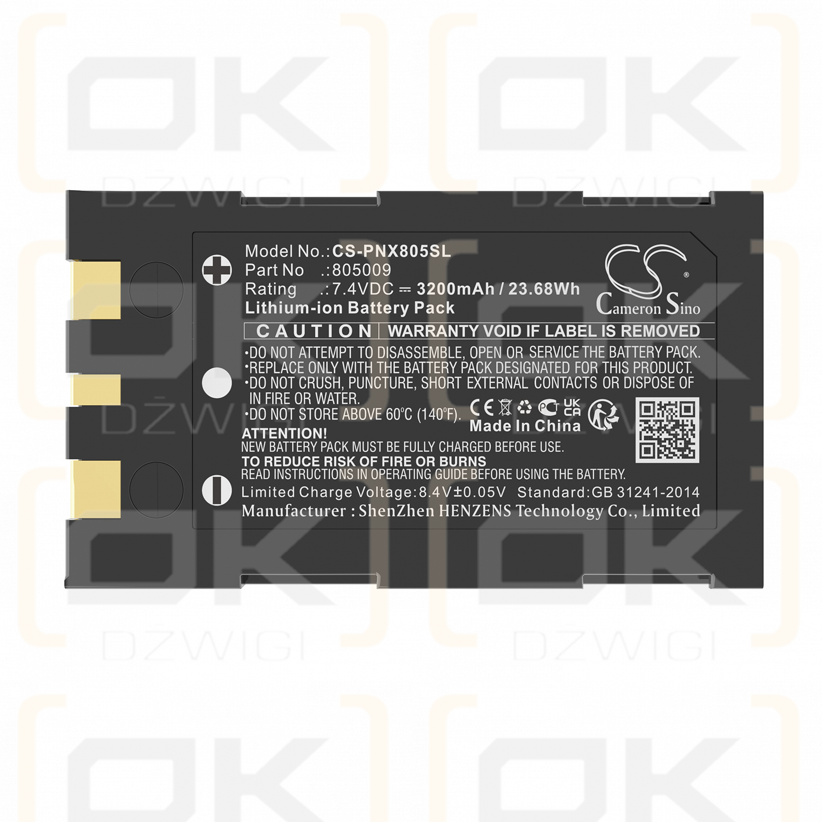 Phoenix Contact Thermomark GO.K / 805009 3200mAh Li-ion 7.4V (Cameron Sino)