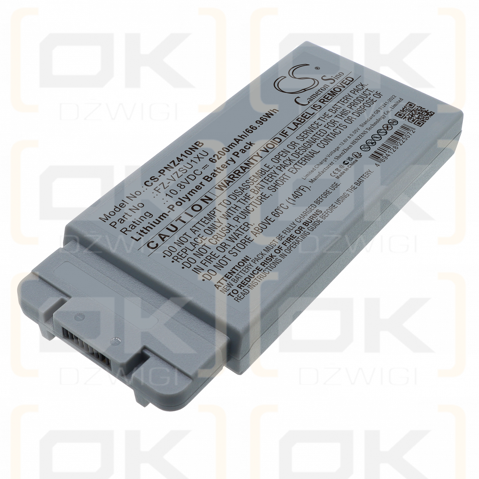 Panasonic Toughbook FZ-40 / FZ-VZSU1XU 6200 mAh Li-Polymer 10.8 V (Cameron Sino)