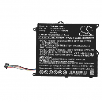 Panasonic Toughbook CF-XZ6 / 2-424866S2-B01 3500mAh Li-Polymer 7.6V (Cameron Sino)