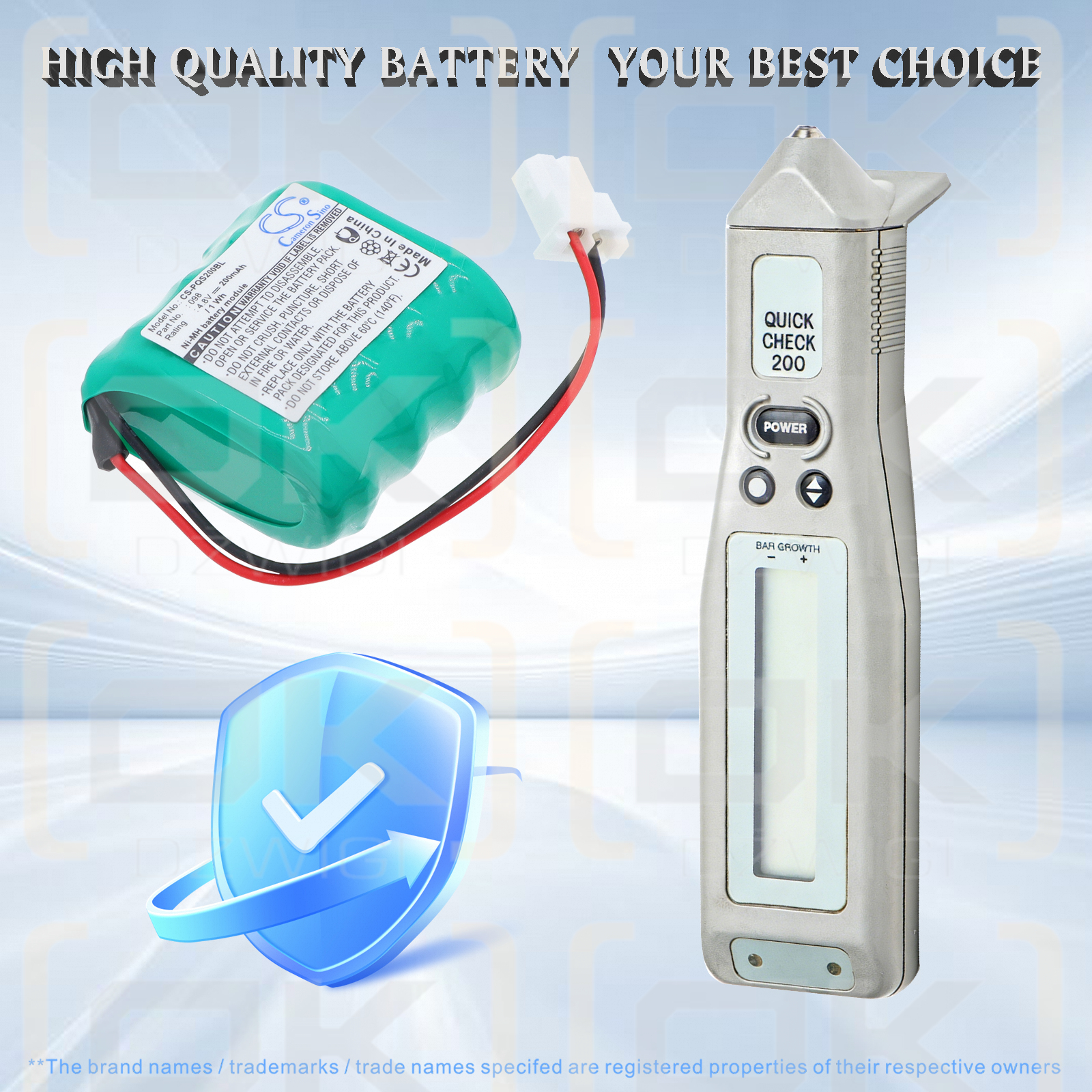 PSC Quick Check 200/098 200 mAh Ni-MH 4,8 V (Cameron Sino)