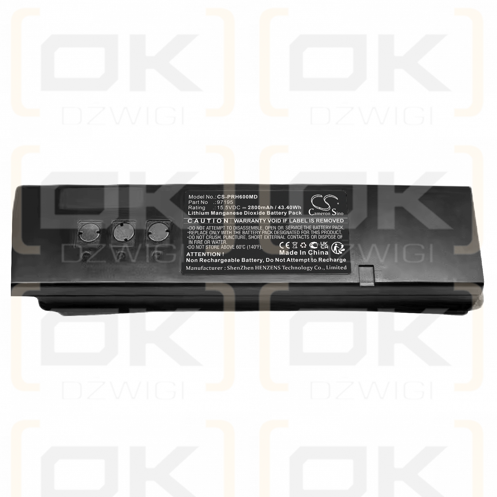 Primedic Type M250 / 97195 2800mAh Li-MnO2 15.5V (Cameron Sino)