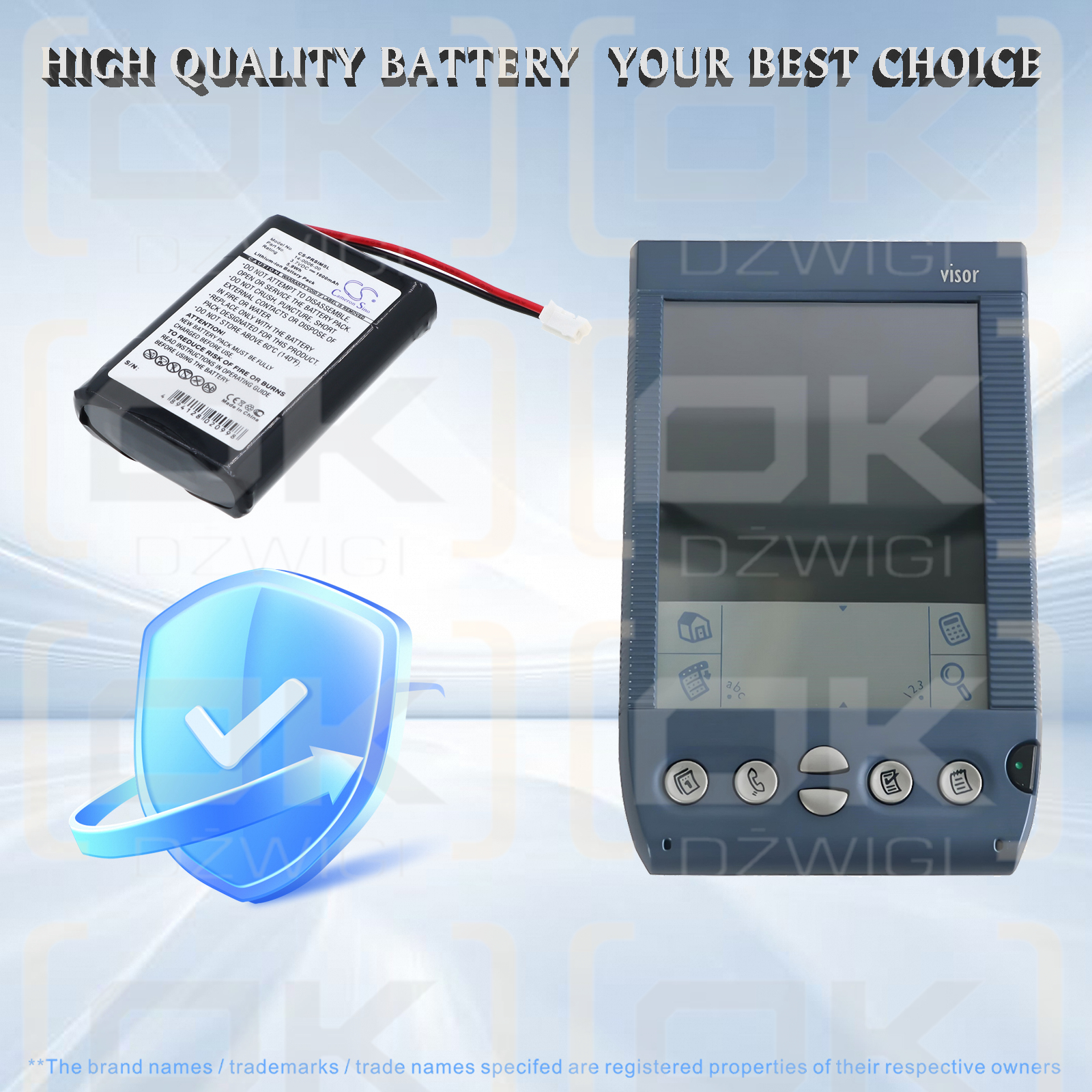 Palm Visor Prism / 14-0006-00 1600 mAh Li-ion 3.7 V (Cameron Sino)