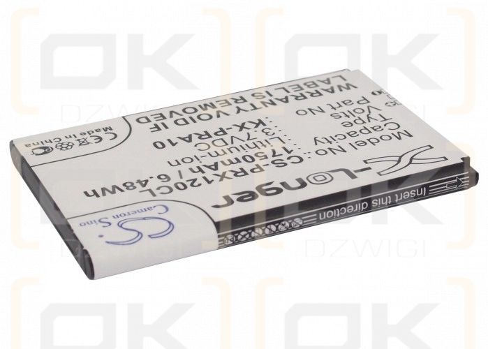 Panasonic KX-PRX150GW / KX-PRA10 1750mAh Li-ion 3.7V (Cameron Sino)