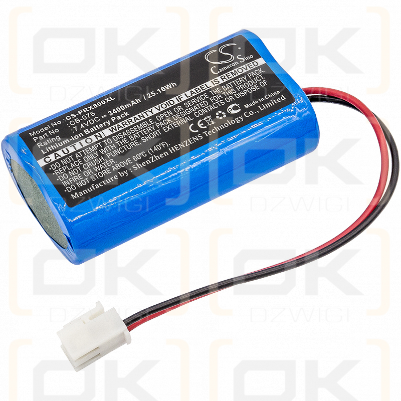 Promax 8 Premium CATV Analyser / CB-076 3400mAh Li-ion 7.4V (Cameron Sino)