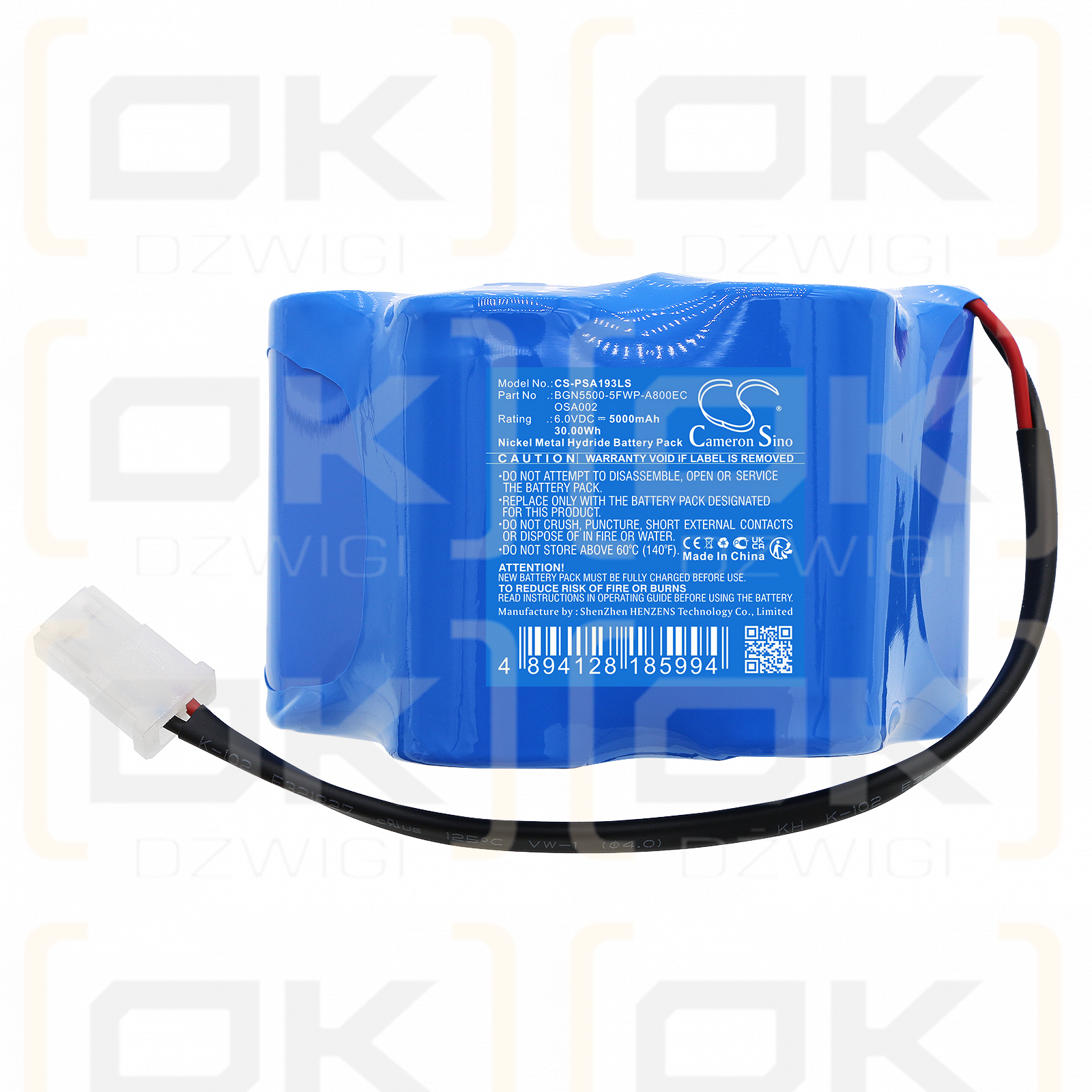 Panasonic MRDF3.F2C / BGN5500-5FWP-A800EC 5000 mAh Ni-MH 6,0 V (Cameron Sino)