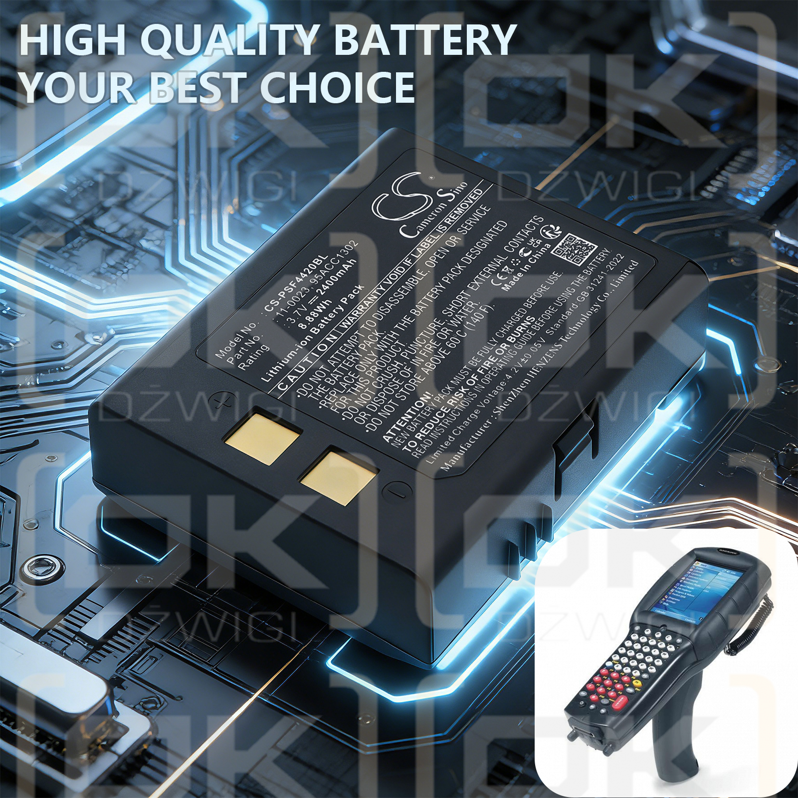 PSC Falcon 5500 / 11-0023 2400 mAh Li-Ion 3,7 V (Cameron Sino)