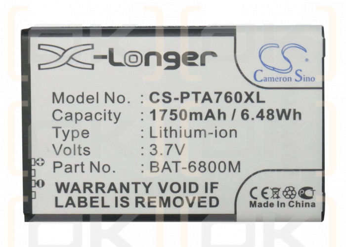 Batería de repuesto para Sky IM-A780L / BAT-6800M 1750mAh Li-ion 3.7V (Cameron Sino)