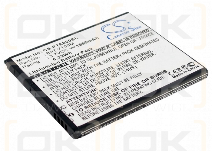 Ersatzakku für Sky A810S / BAT-7100M 1700mAh Li-Ion 3,7V (Cameron Sino)