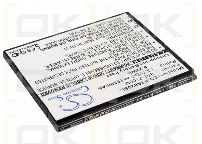Ersatzakku für Sky A810S / BAT-7100M 1700mAh Li-Ion 3,7V (Cameron Sino)