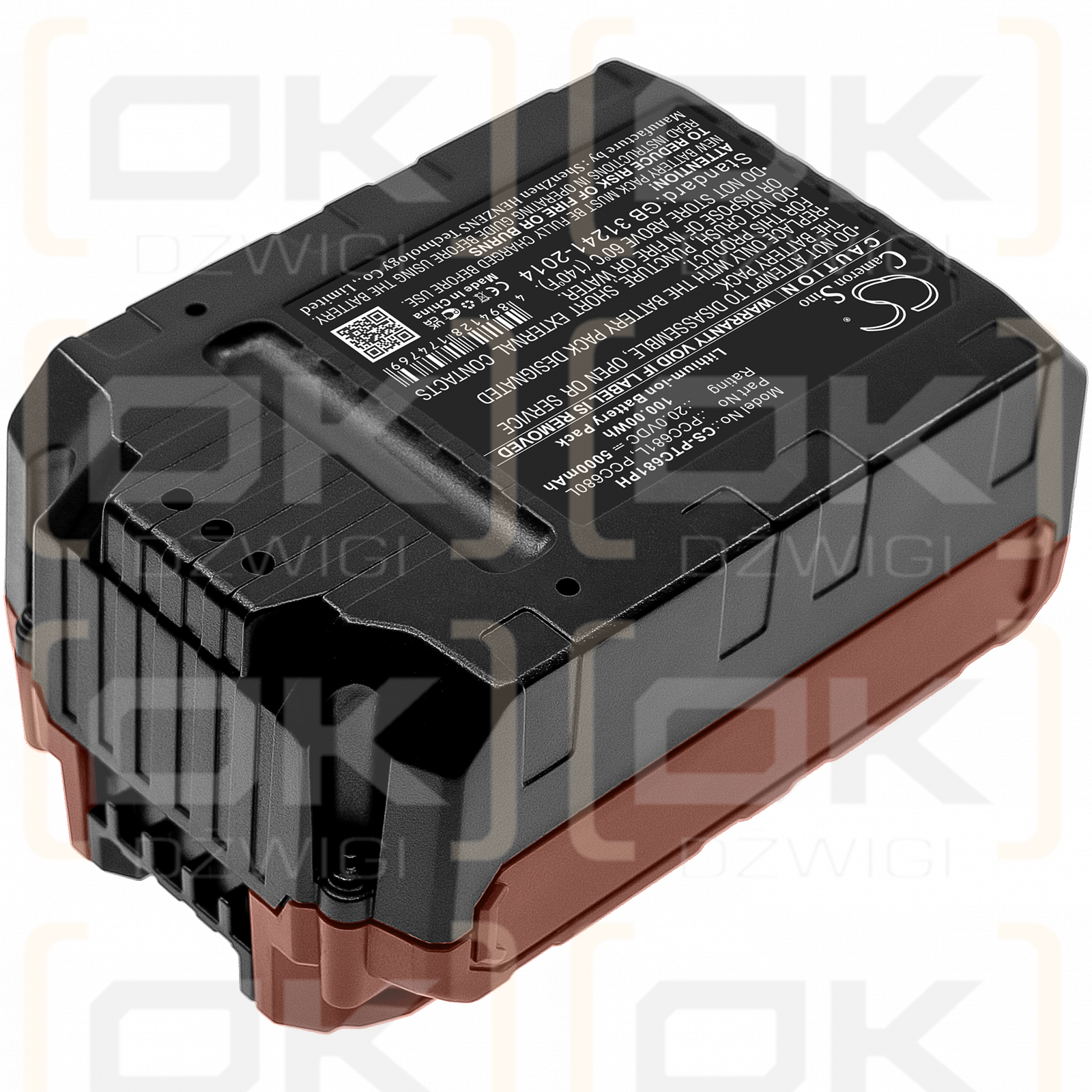 Black & Decker STC1815 Tipo 1 / LB20 5000mAh Li-ion 20.0V (Cameron Sino)