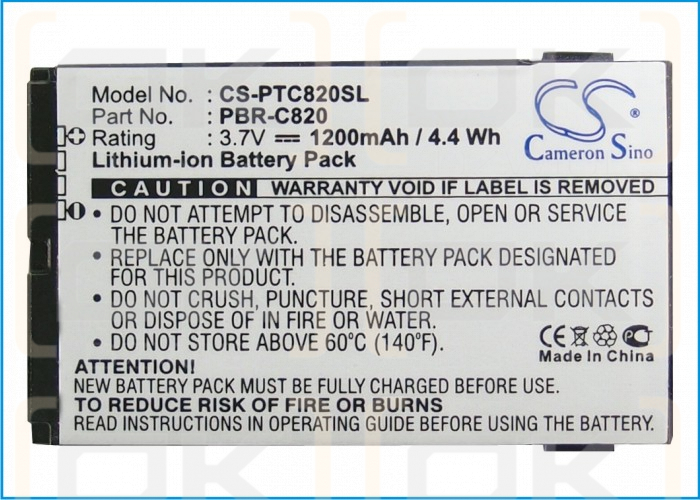 Pantech Matrix Pro Dou II / PBR-C820 1200 mAh Li-ion 3.7 V (Cameron Sino)