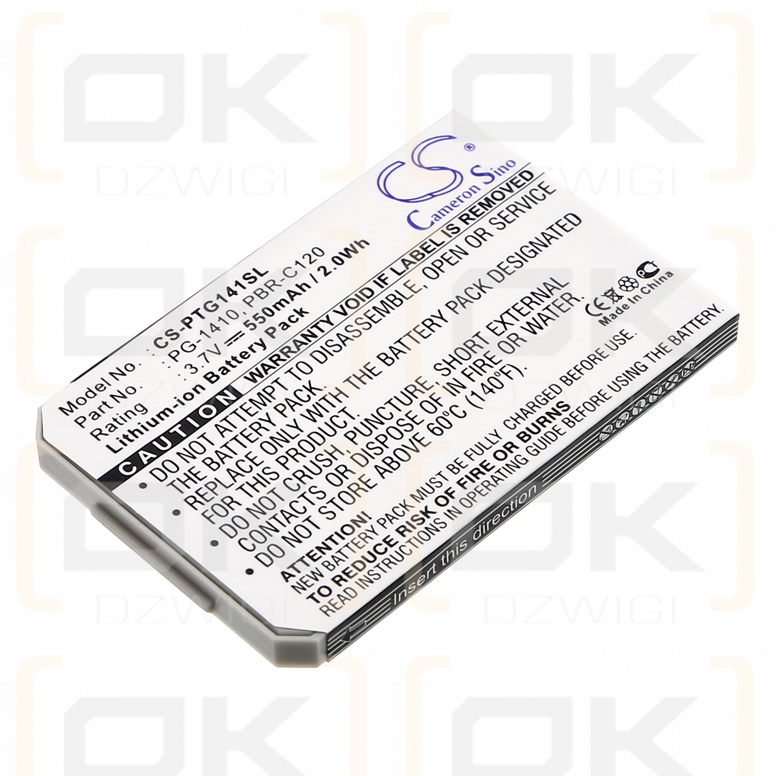 Pantech C120 / PG-1410 550mAh Li-ion 3.7V (Cameron Sino)