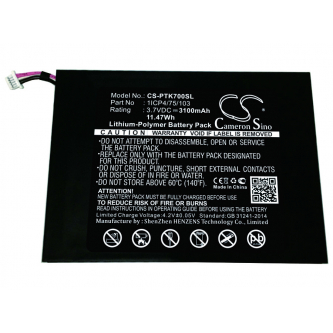 Pocketbook A7 / 1ICP4/75/103 3100 мАч литий-полимерный 3,7 В (Cameron Sino)