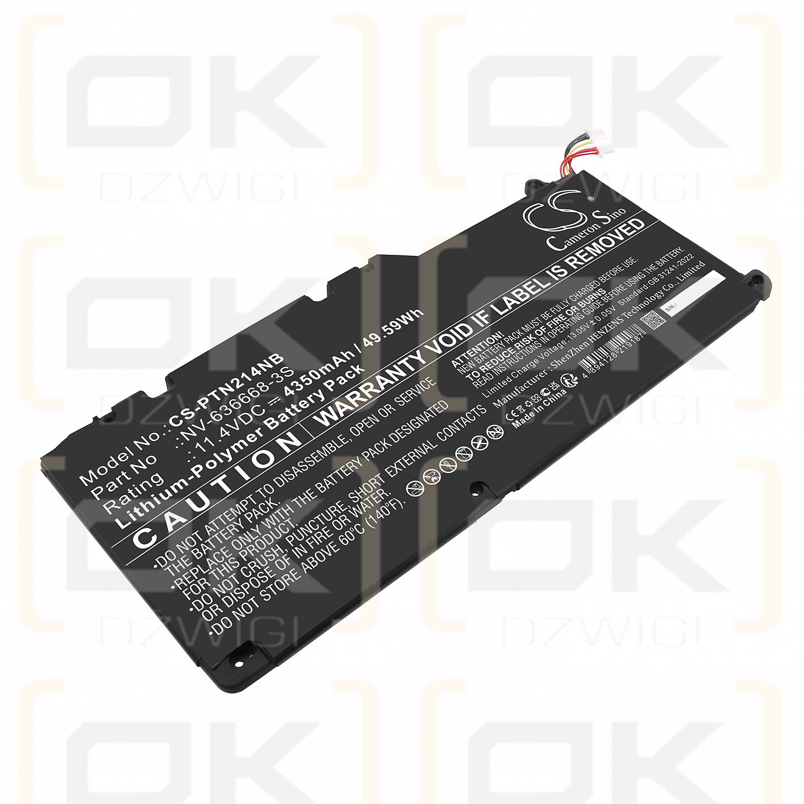 Positivo Master N2140 / NV-636668-3S 4350mAh Li-Polímero 11.4V (Cameron Sino)