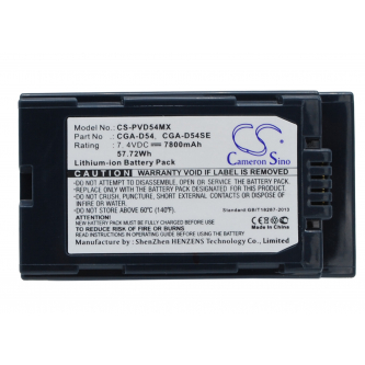 Panasonic AG-AC-90 / CGA-D54 7800mAh Li-ion 7.4V (Cameron Sino)