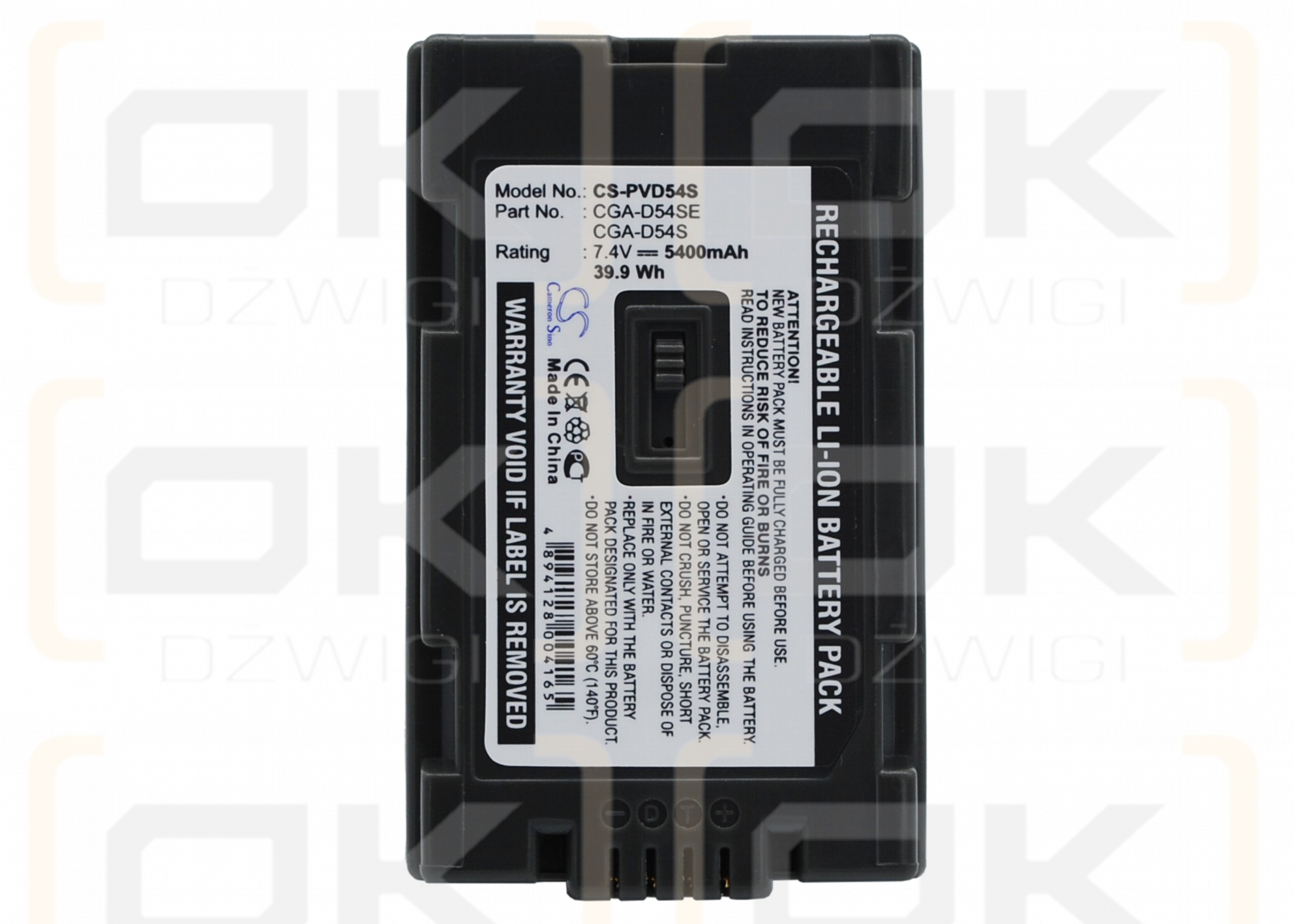 Panasonic AG-AC-90 / CGA-D54 5400mAh Li-ion 7.4V (Cameron Sino)