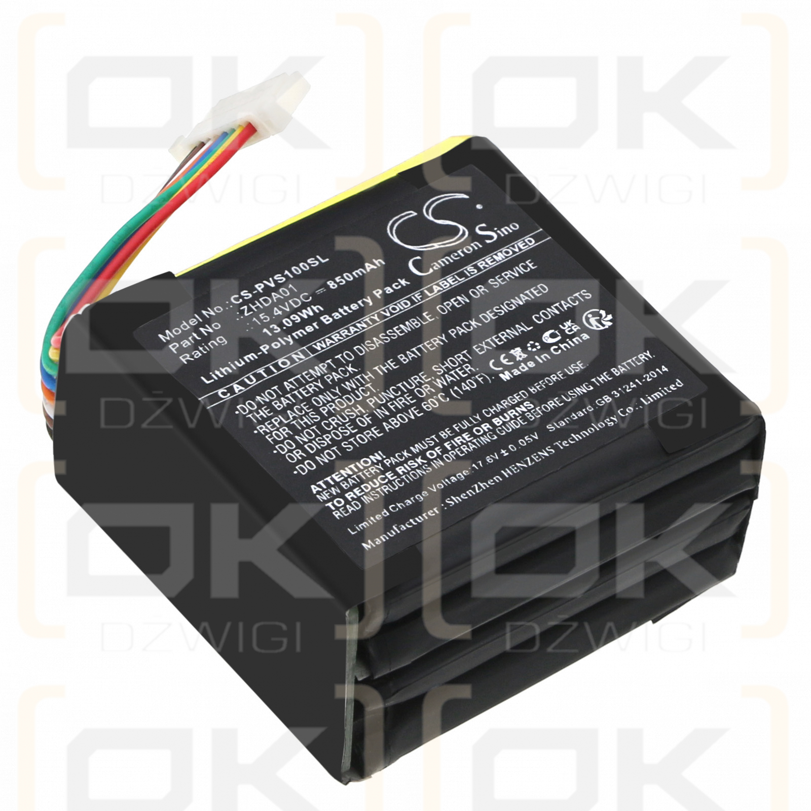 PowerVision S1 / ZHDA01 850 mAh Li-Polymer 15,4 V (Cameron Sino)