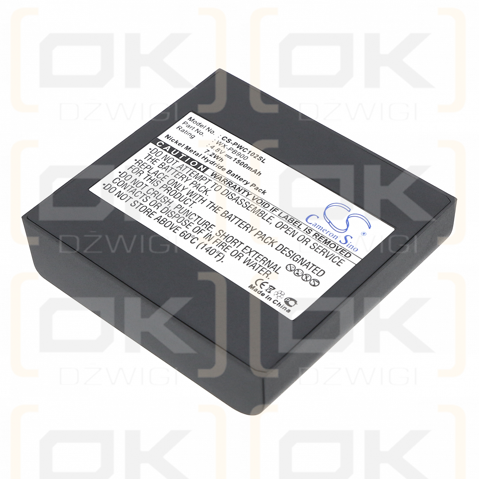 Panasonic PB-900I / WX-PB900 1500mAh Ni-MH 4.8V (Cameron Sino)