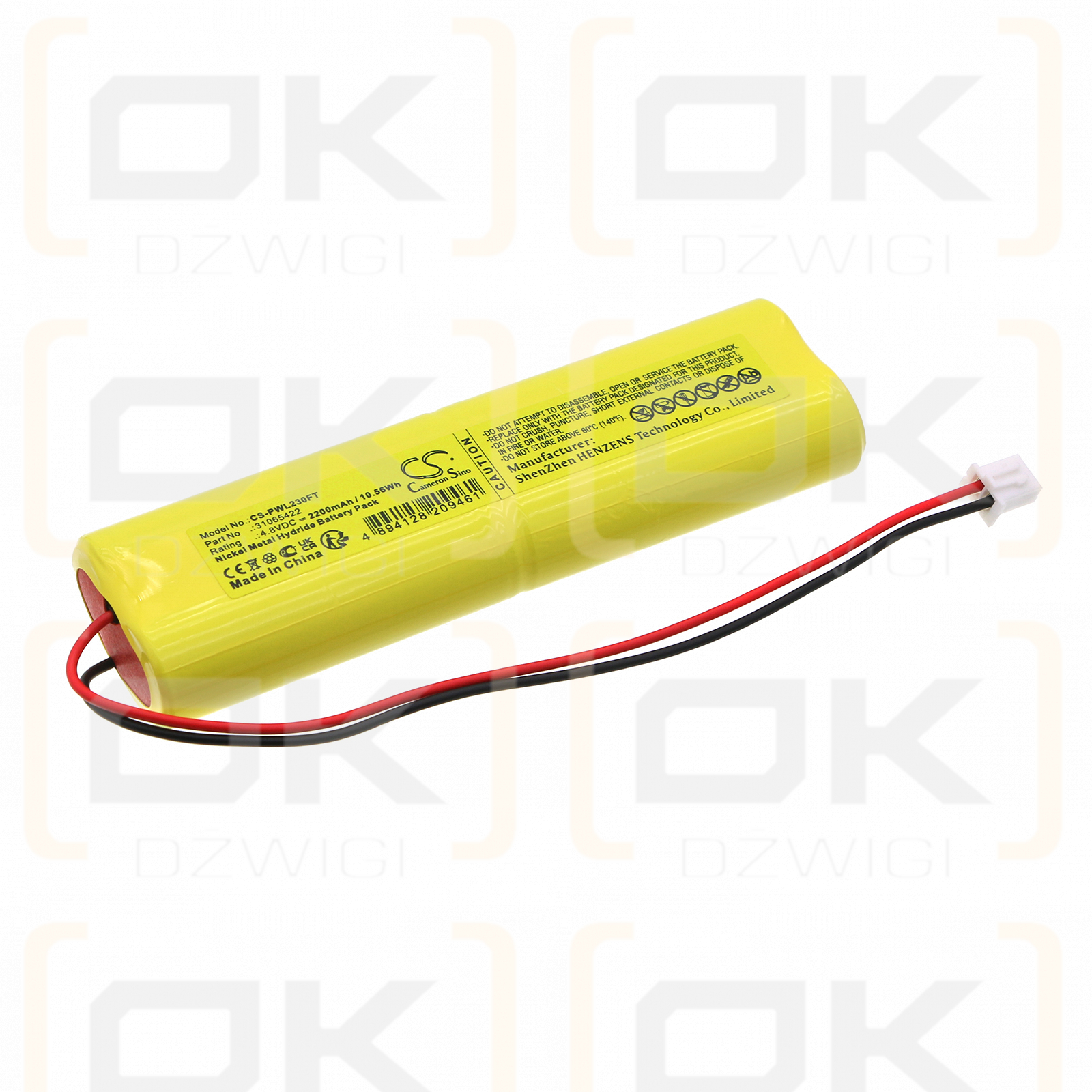 Perel EWL23 / 31065422 2200 mAh Ni-MH 4,8 V (Cameron Sino)