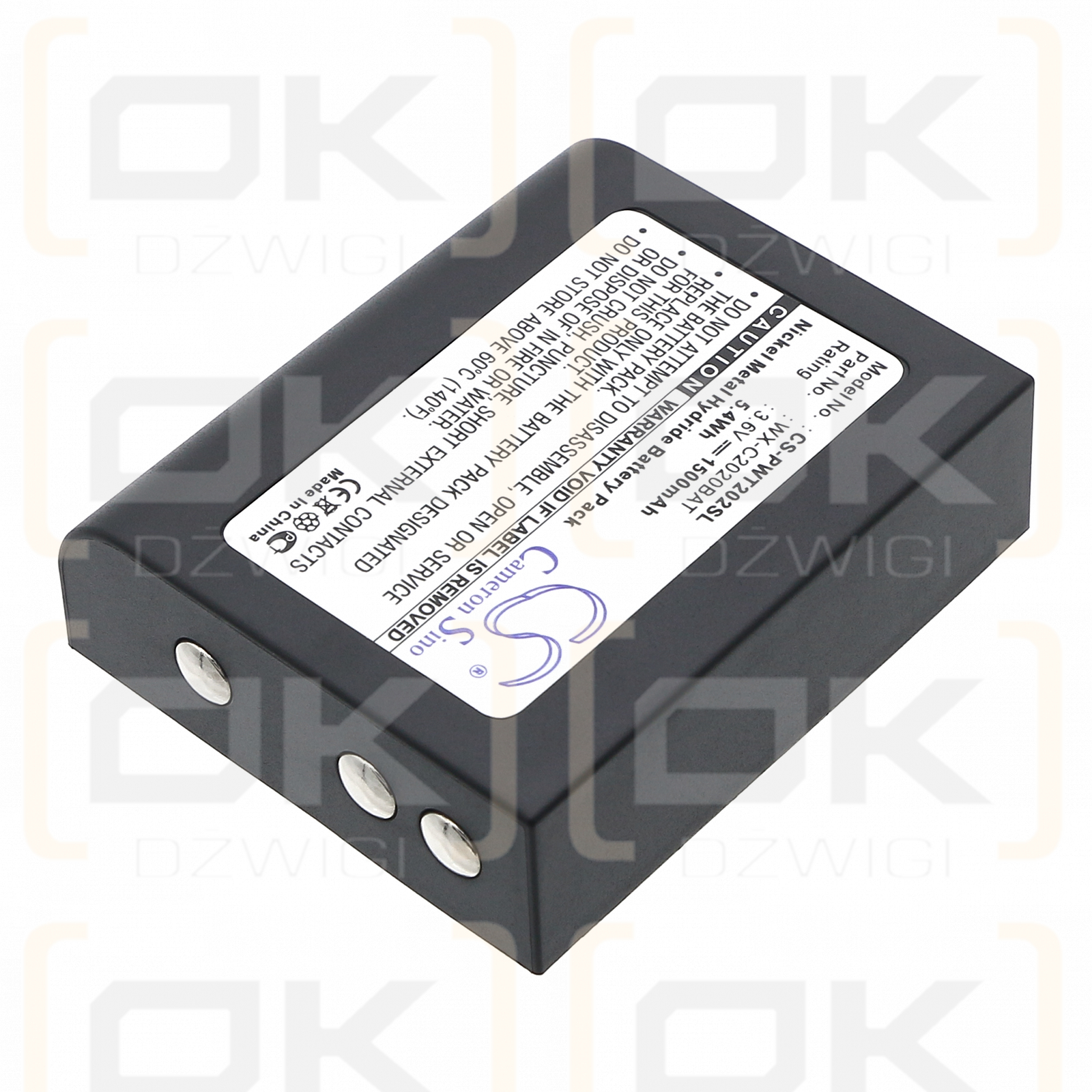 Panasonic Ultraplex II / WX-C2020BAT 1500 mAh Ni-MH 3,6 V (Cameron Sino)