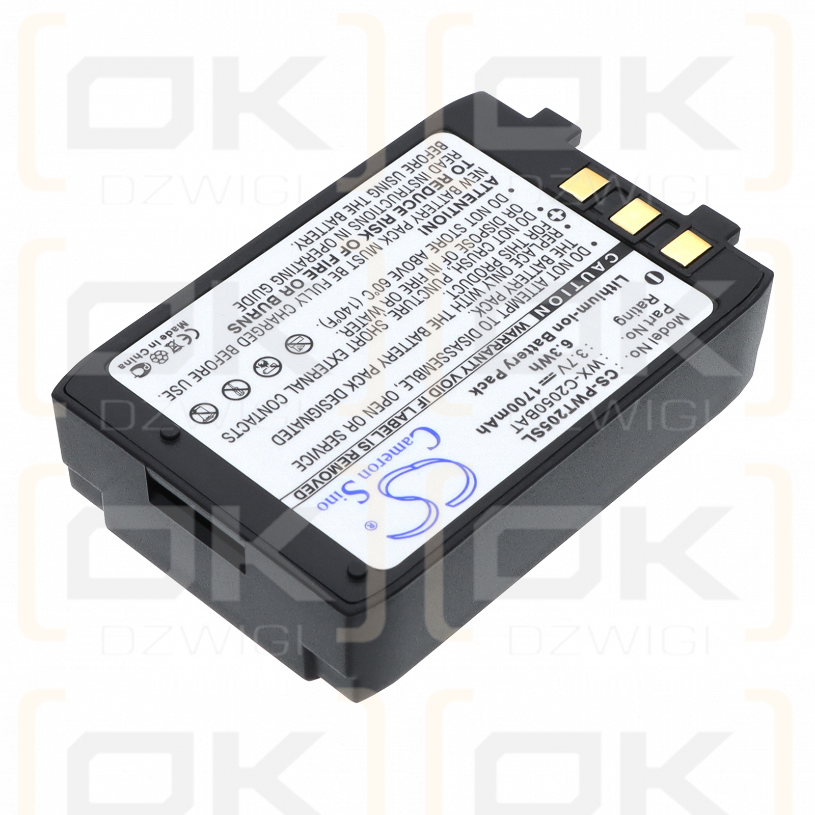 Panasonic Ultraplex II 2051 / WX-C2050BAT 1700 mAh Li-ion 3,7 V (Cameron Sino)