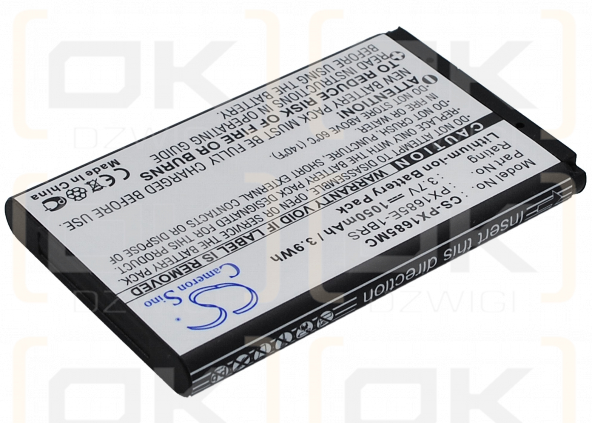 Toshiba Camileo S45 / PX1685E-1BRS 1050mAh Li-ion 3.7V (Cameron Sino)