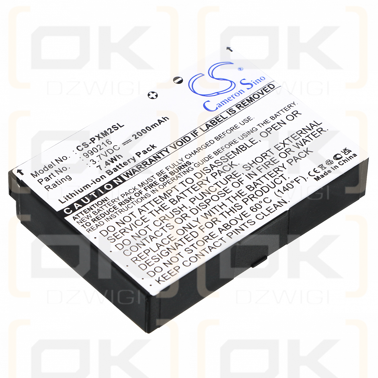 Samsung XM Radio / 990216 2000mAh Li-ion 3.7V (Cameron Sino)