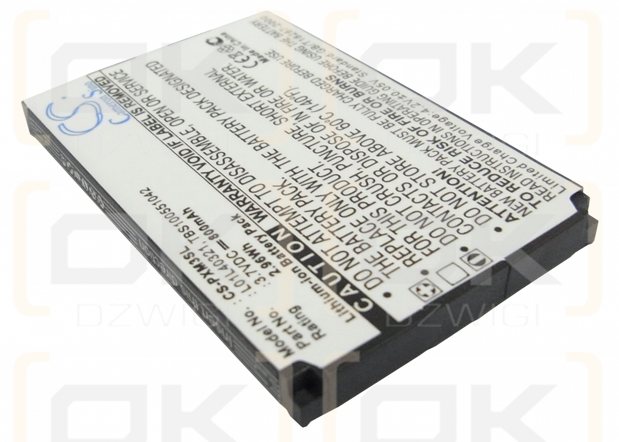 Sirius XMP3H1 / XM-6900-0004-00 800mAh Li-ion 3.7V (Cameron Sino)